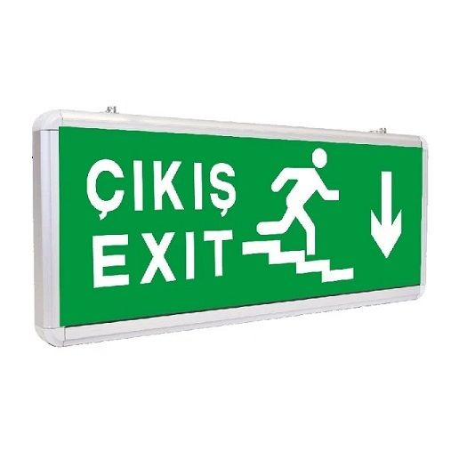 Ycl Acil Çıkış Armatürü (Exit Armatür) - Aşağı Merdiven