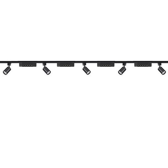 9'Lu Led Ray Spot Aydınlatma Seti 4 Metre Siyah 5X7W+4X10W (Ray Ve Ampuller Dahil)