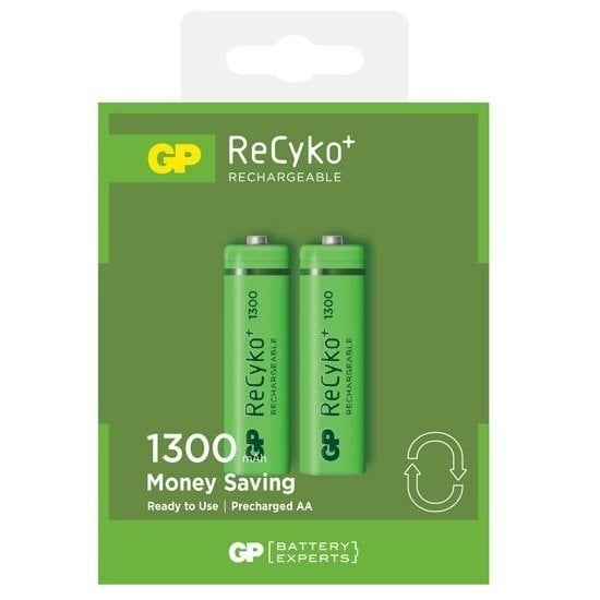 Pil Gp Şarjlı Kalem Aa 1300 Mah 2'Li (Paket)