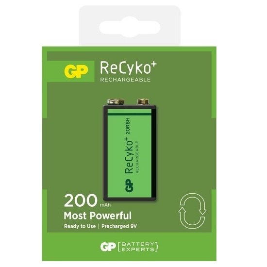 Pil Gp Şarjlı 9V 200 Mah (Adet)
