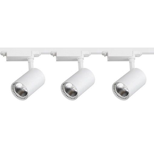 3'Lü Led Ray Spot Aydınlatma Seti 1 Metre Beyaz 3X30W (Ray Dahil)