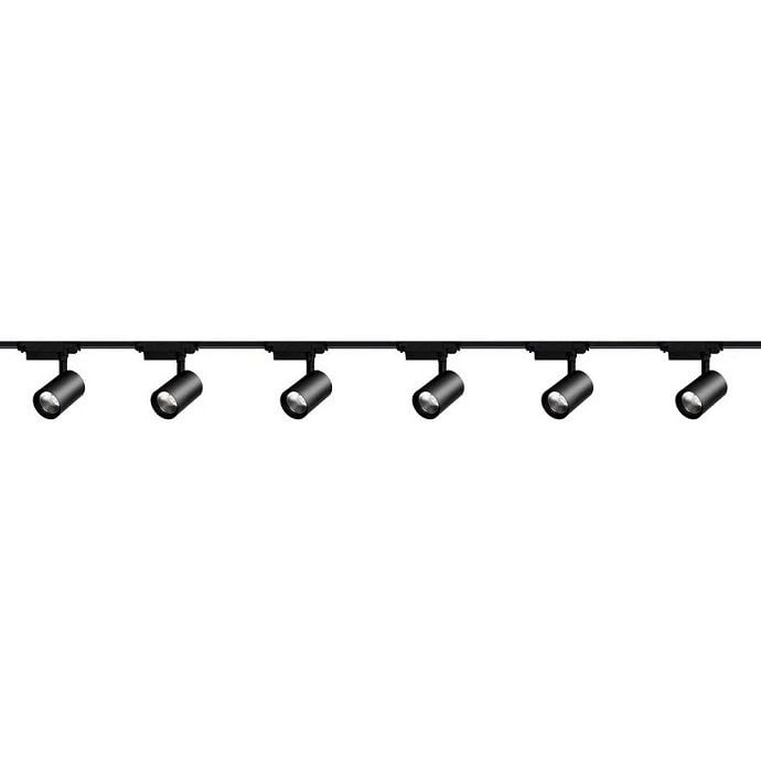 6'Lı Led Ray Spot Aydınlatma Seti 3 Metre Siyah 6X30W (Ray Dahil)