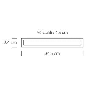 ARMATÜR LINEER LED RAY SPOT MERCEK 20W SİYAH GÖVDE 3000K SARI ZMR-240/S.30