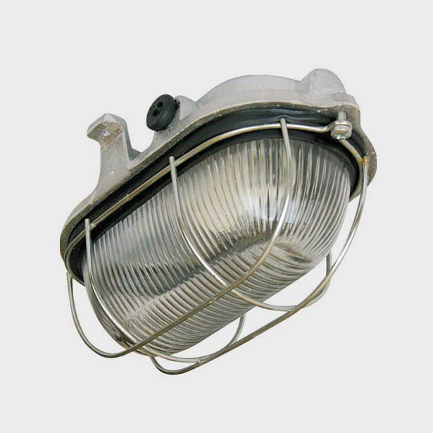 Armatür Döküm Oval Kafesli Cam E27