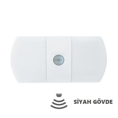 Armatür Idea Slım Sensörlü Aplik Ip65 Led 10W Siyah Gövde 6500K 03625