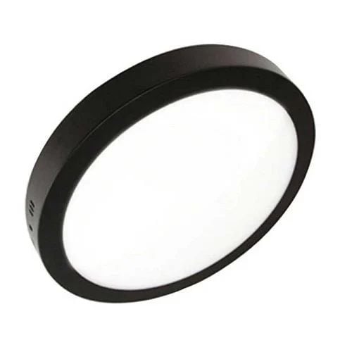 Yuvarlak Led Armatür Siyah 24W 6500K Beyaz Işık