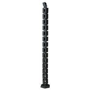KABLO TOPLAYICI OMURGA KANALI OVAL 70-80 CM SİYAH ALM-200-20