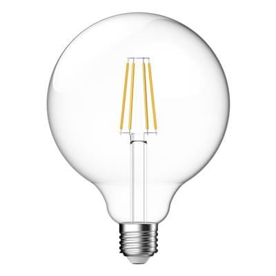 Ampul Led K2 Glop Tipi Şeffaf G125 E27 8W 2700K Sarı Kes507