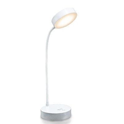 Armatür Masa Lambası Led Yml-230 5V 3W Üç Renk Şarjlı Dokunmatik (Usb Fiş) Beyaz