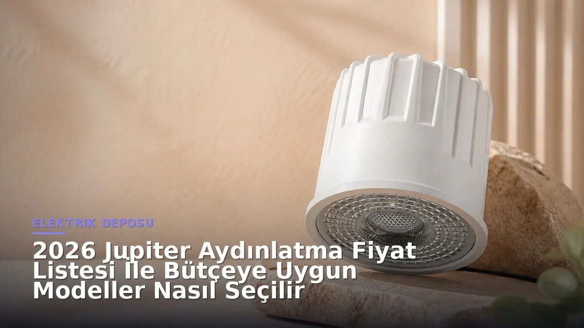 2026 Jupiter Aydınlatma Fiyat Listesi İle Bütçeye Uygun Modeller Nasıl Seçilir