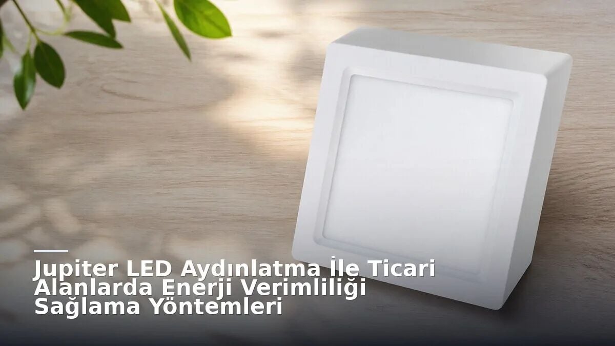 Jupiter LED Aydınlatma İle Ticari Alanlarda Enerji Verimliliği Sağlama Yöntemleri