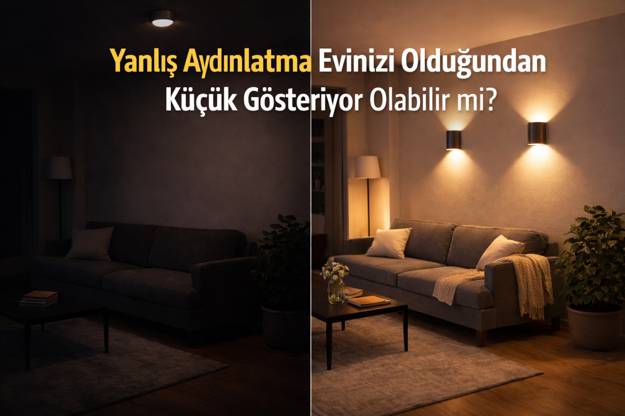 Yanlış Aydınlatma Evinizi Olduğundan Küçük Gösteriyor Olabilir mi?