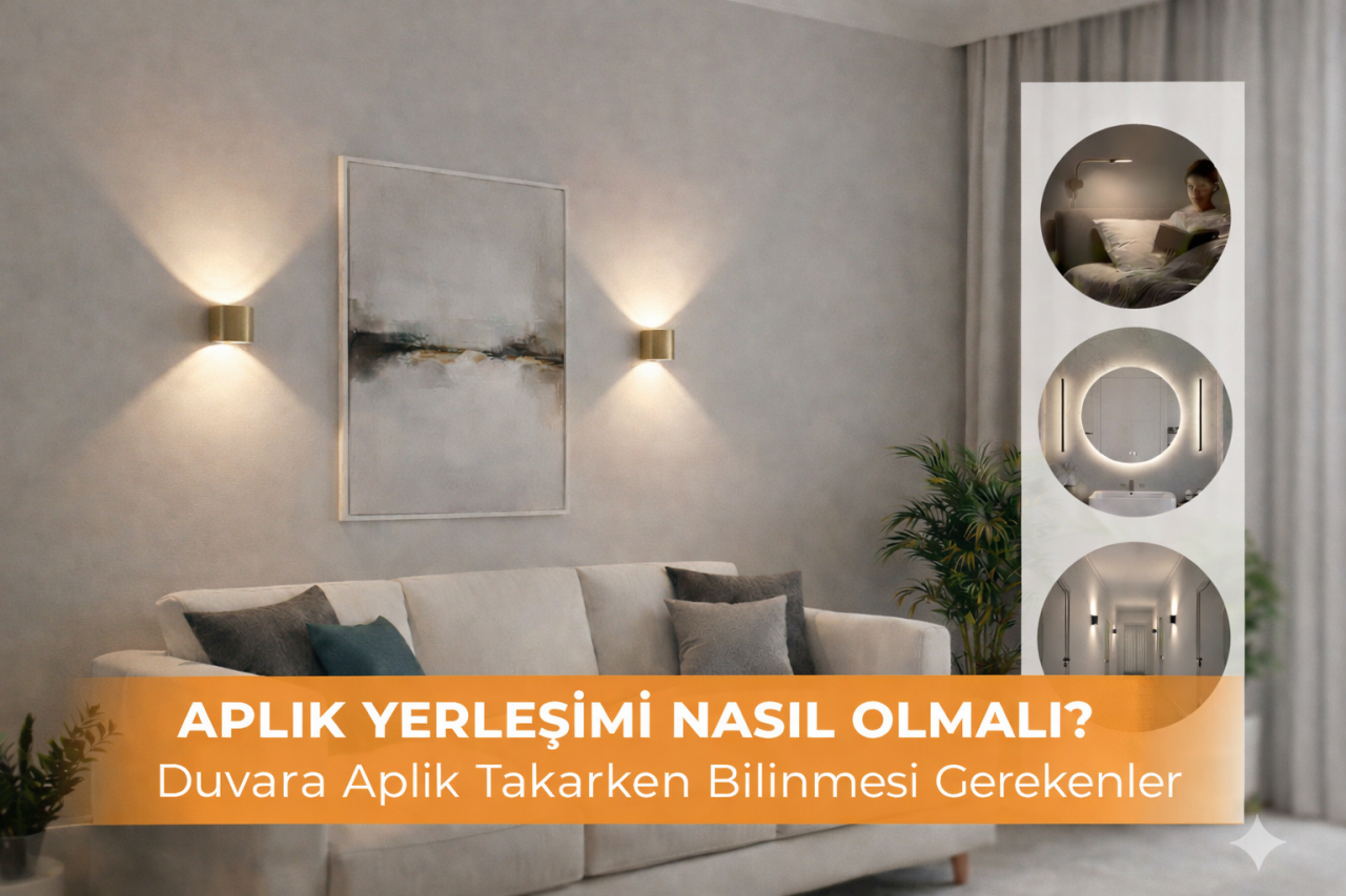 Aplik Yerleşimi Nasıl Olmalı? Duvara Aplik Takarken Bilinmesi Gerekenler