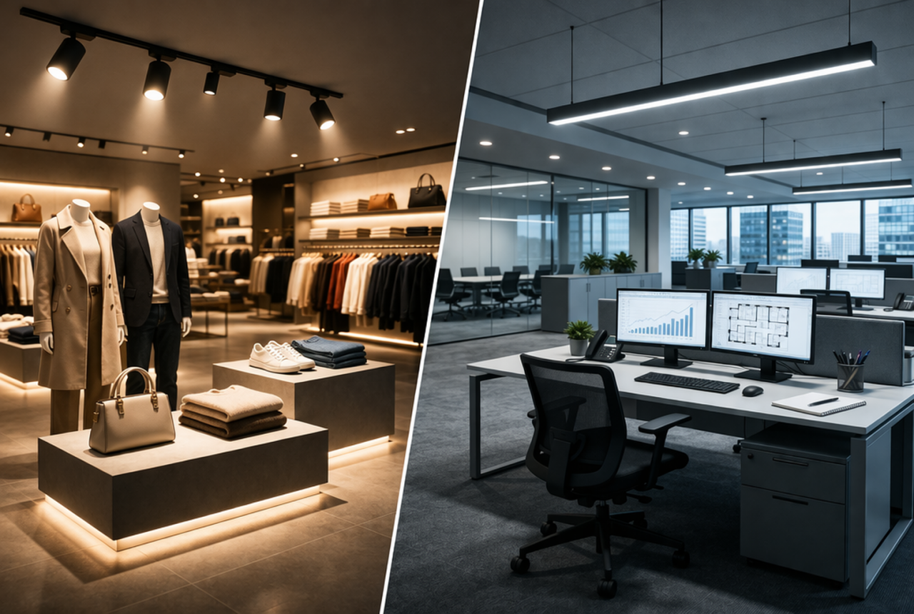 Mağaza ve Ofislerde Işık Dağılımı Neden Satış Deneyimini Etkiler