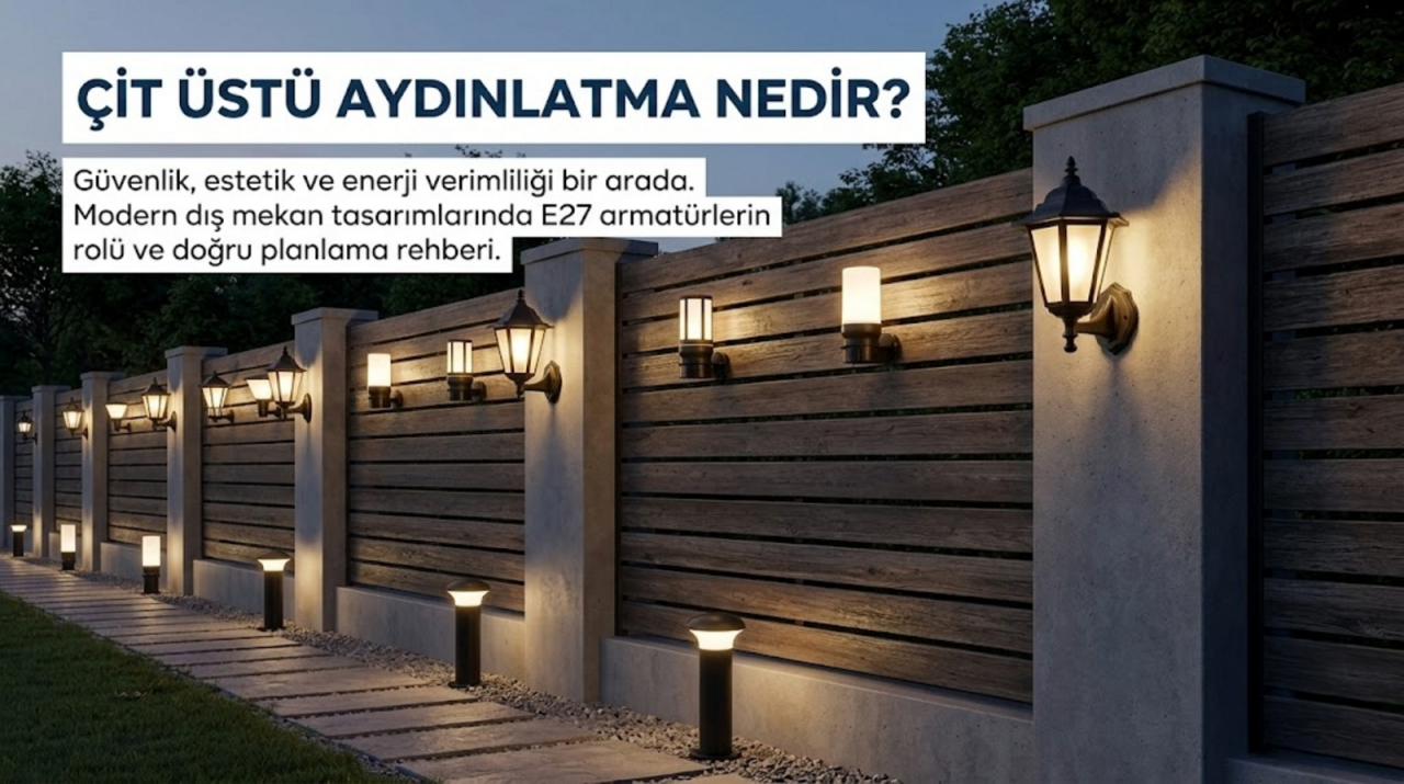 Çit Üstü Aydınlatma Nedir? Bahçe ve Dış Mekan Kullanım Rehberi