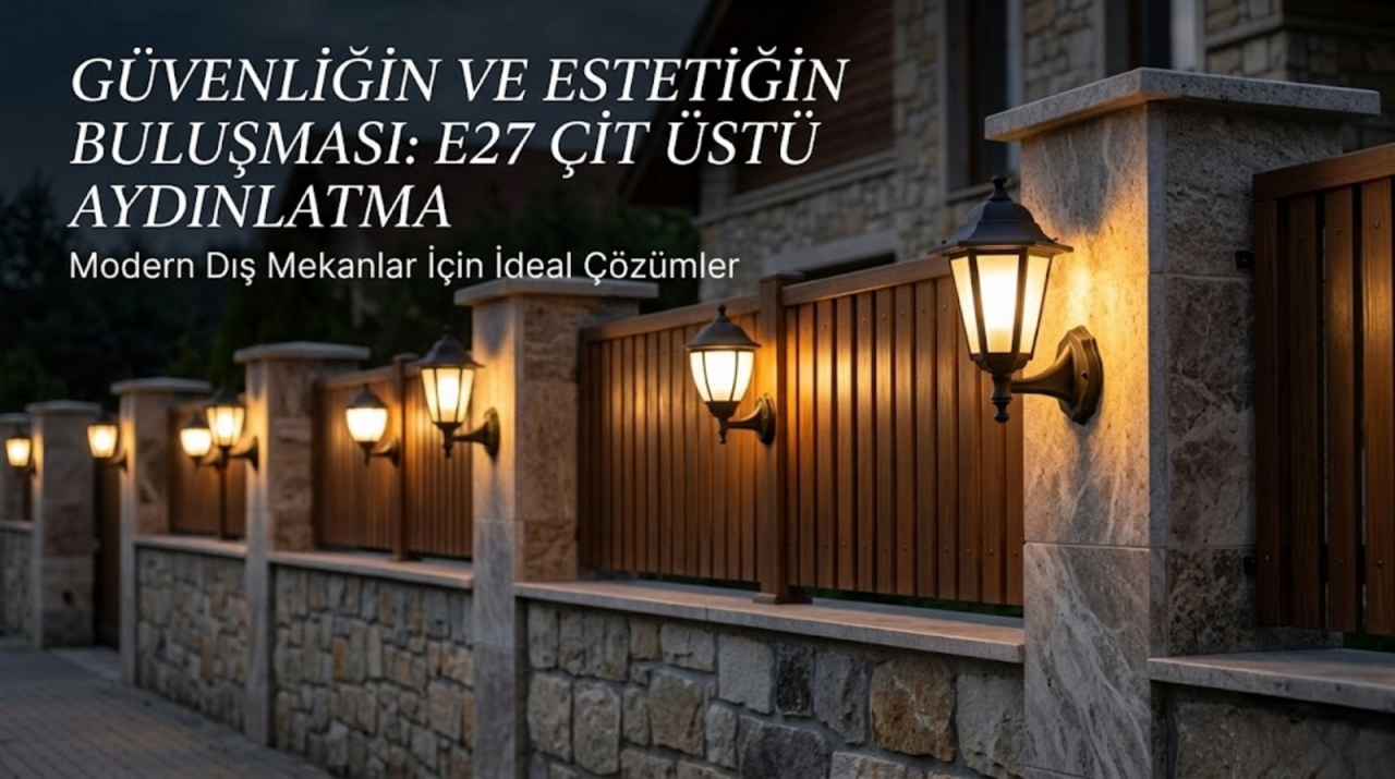 Dekoratif Çit Üstü Aydınlatmalarla Bahçenize Şıklık Katmanın Yolları