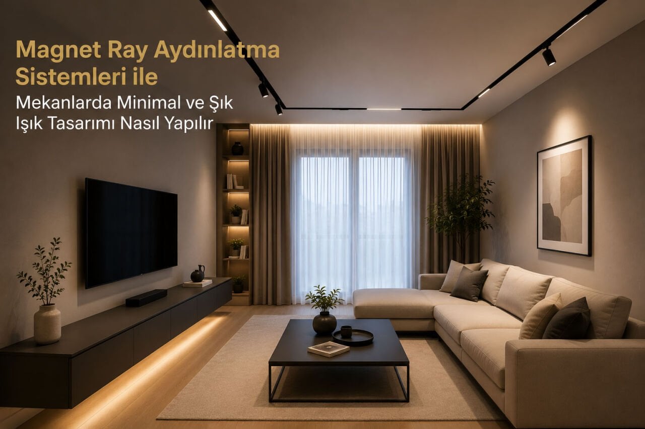 Magnet Ray Aydınlatma Sistemleri ile Mekanlarda Minimal ve Şık Işık Tasarımı Nasıl Yapılır