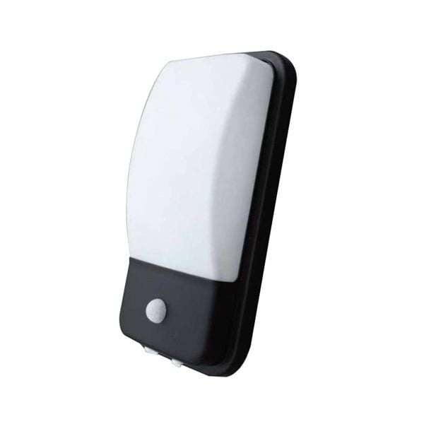 ARMATÜR ACK SENSÖRLÜ APLİK LED 20W SİYAH GÖVDE 3000K SARI IŞIK IP44 AH07-05401