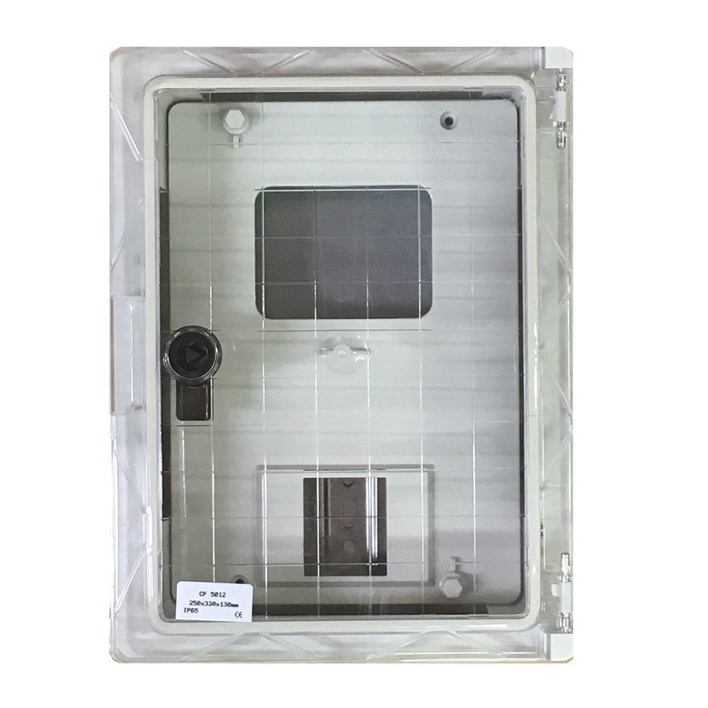 Pano Çk Sayaç Abs Şeffaf Kapaklı Monofaze + 2 Sig.Sıva Üstü 25X33X13 Çp5211