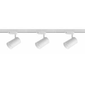 Tak-Çalıştır Hazır Ray Spot Seti - 1 Metre 3'lü Beyaz (Ampuller Dahil)