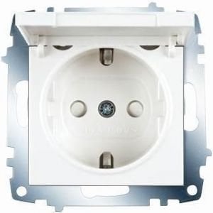 Priz Karre / Meridian Beyaz Çocuk Kor.Kapaklı Topraklı Mekanizma Viko 90967012