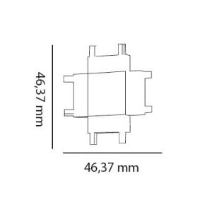 ARMATÜR MAGNET SLIM 48V RAY SIVA ÜSTÜ ARTI DÖRTLÜ BAĞLANTI APARATI
