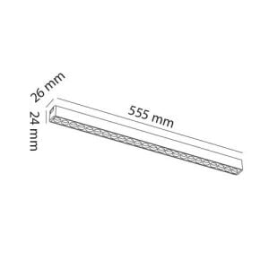 ARMATÜR MAGNET SLIM 48V RAY LED LINEER SABİT MERCEKLİ 56CM 30W 3000K