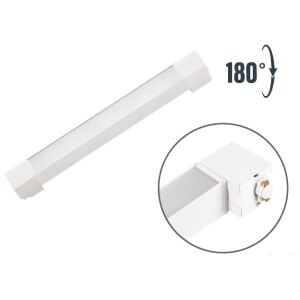 ARMATÜR RAY SETİ 1 METRE 2XLINEER-20W-OPAK BEYAZ