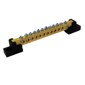 Klemens Topraklama Ayaklı Pano Tipi 6,5X9Mm 63A 12 Delikli V00054X