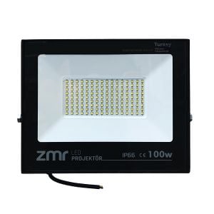 Zmr Led Projektör 100W Beyaz Işık 6500K