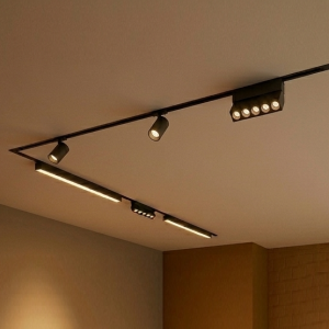 Magnet Aydınlatma Seti 6'lı Slim 5 metre Siyah Komple Hazır Ürün