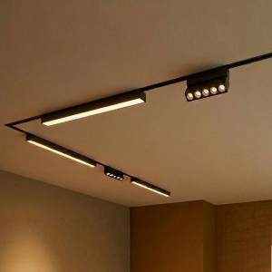 Magnet Aydınlatma Seti 5'li Slim 5 metre Siyah Komple Hazır Ürün