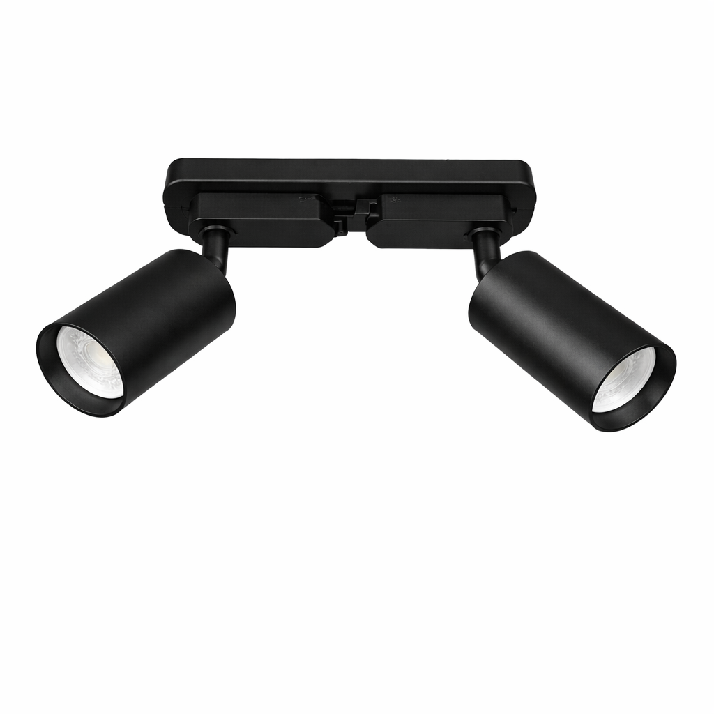 İkili Spot Seti Siyah Gu10 duylu Ampul Dahil