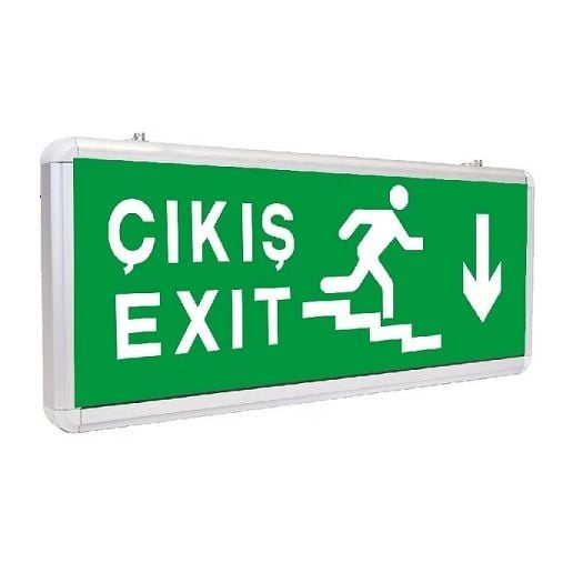 Ycl Acil Çıkış Armatürü (Exit Armatür) - Aşağı Merdiven