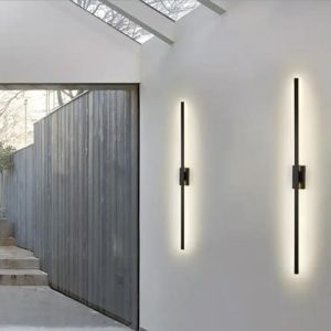 Led Çubuk Aplik 60cm Endirekt Aydınlatma Siyah Renk Gövde Sarı Işık