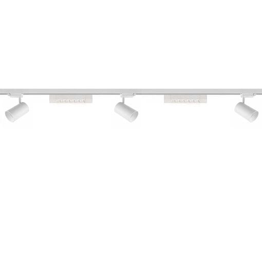 Mercekli Odak Ray Spot Seti - 2 Metre (3 Spot + 2 Mercekli Lineer) Beyaz