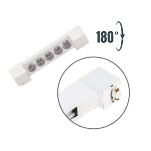 Mercekli Odak Ray Spot Seti - 2 Metre (3 Spot + 2 Mercekli Lineer) Beyaz