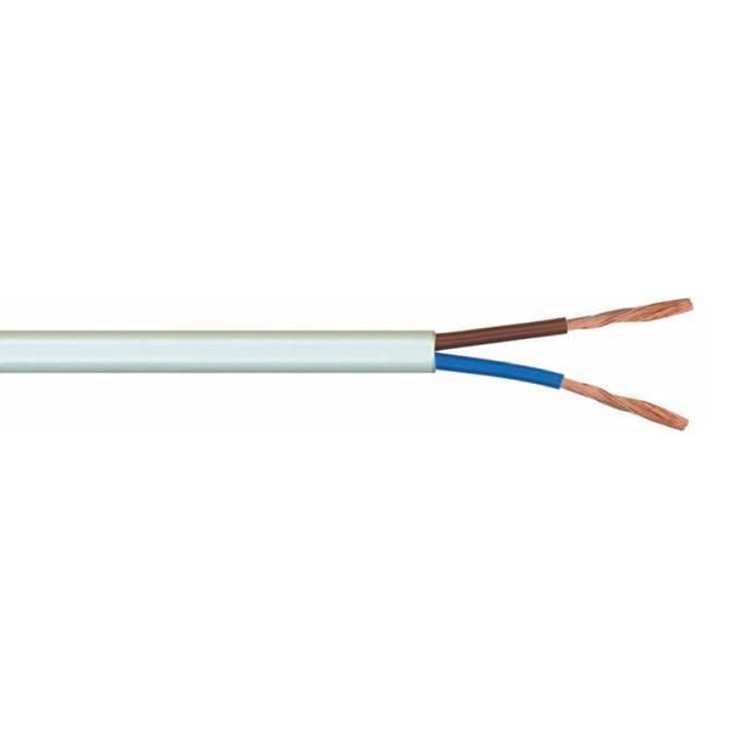 2x0,75 mm Balık Sırtı Kablo Beyaz