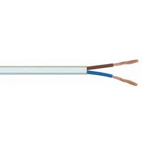 2X0,75 Mm Balık Sırtı Kablo Beyaz