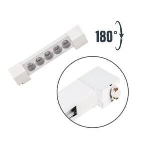 ARMATÜR RAY SETİ 3 METRE 4XSPOT-GU10 3XLINEER-10W-MERCEK BEYAZ