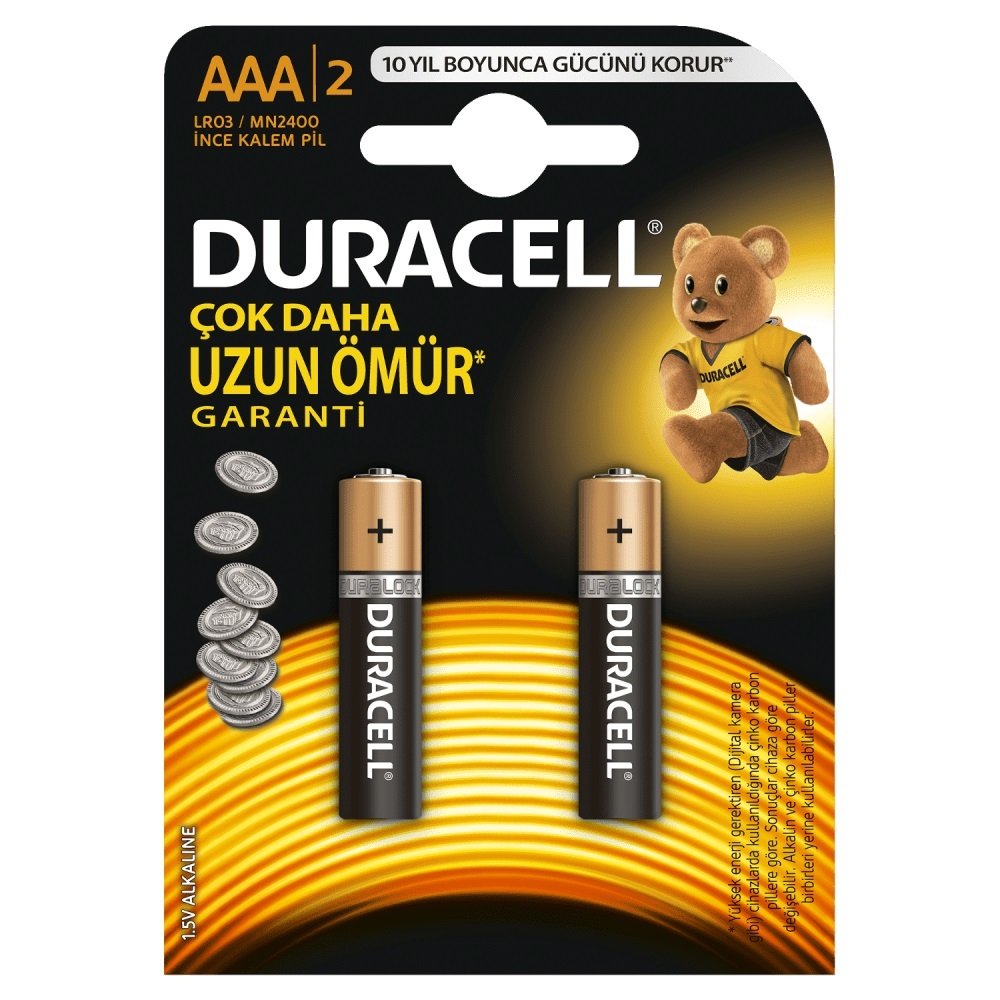 Duracell Aaa İnce Pil - 2'Li Paket