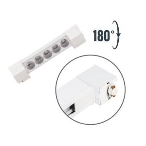 ARMATÜR RAY SETİ 4 METRE 5XSPOT-GU10 4XLINEER-10W-MERCEK BEYAZ