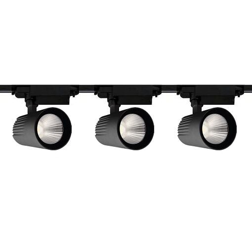 3'Lü PRO Serisi Led Ray Spot Aydınlatma Seti 1 Metre Siyah 3X40W (Ray Dahil)