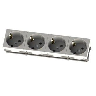 PRİZ BÜROTİK MODÜLER MEKANİZMA TOPRAKLI PRİZ DÖRTLÜ 45X45 2006-4