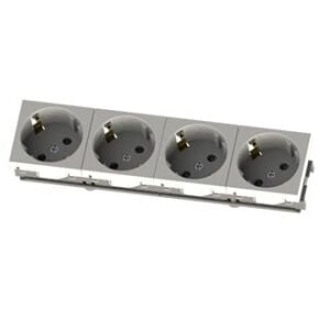 PRİZ BÜROTİK MODÜLER MEKANİZMA TOPRAKLI PRİZ DÖRTLÜ 45X45 2006-4