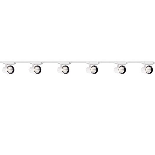 Profesyonel 3 Metre Hazır Ray Spot Seti - 6'lı 40W Yüksek Verimli Beyaz