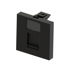 PRİZ BÜROTİK MODÜLER MEKANİZMA DATA/TELEFON KAPAĞI GENİŞ 45X45 SİYAH 2051-S