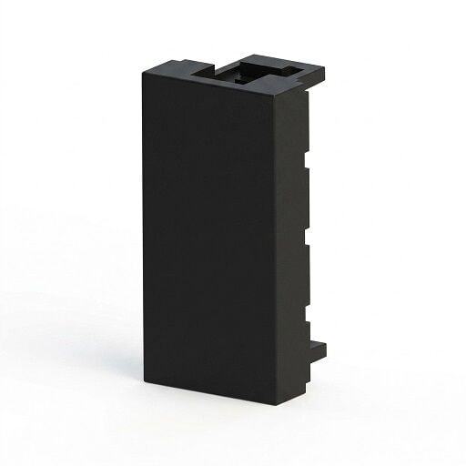 PRİZ BÜROTİK MODÜLER MEKANİZMA BOŞ KAPAK 45X22,5 SİYAH 2054-D-S