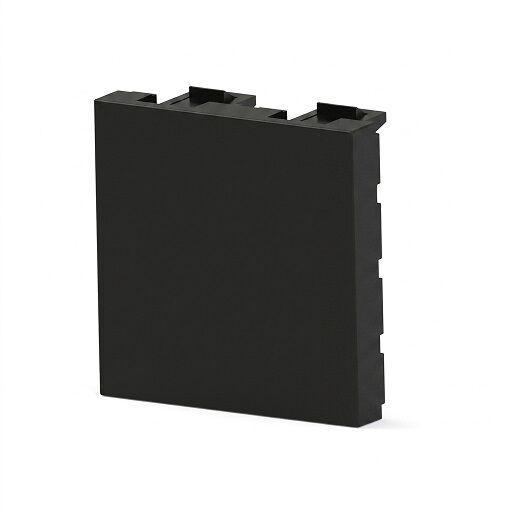 PRİZ BÜROTİK MODÜLER MEKANİZMA BOŞ KAPAK GENİŞ 45X45 SİYAH 2054-G