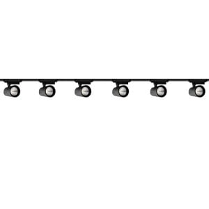 6'Lı PRO Serisi Led Ray Spot Aydınlatma Seti 3 Metre Siyah 6X40W (Ray Dahil)